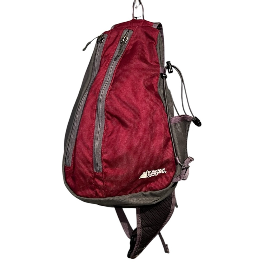 Mountain Equipment Co-Op MEC Canada Burgundy Sling Bag Back Pack Hiking Camping